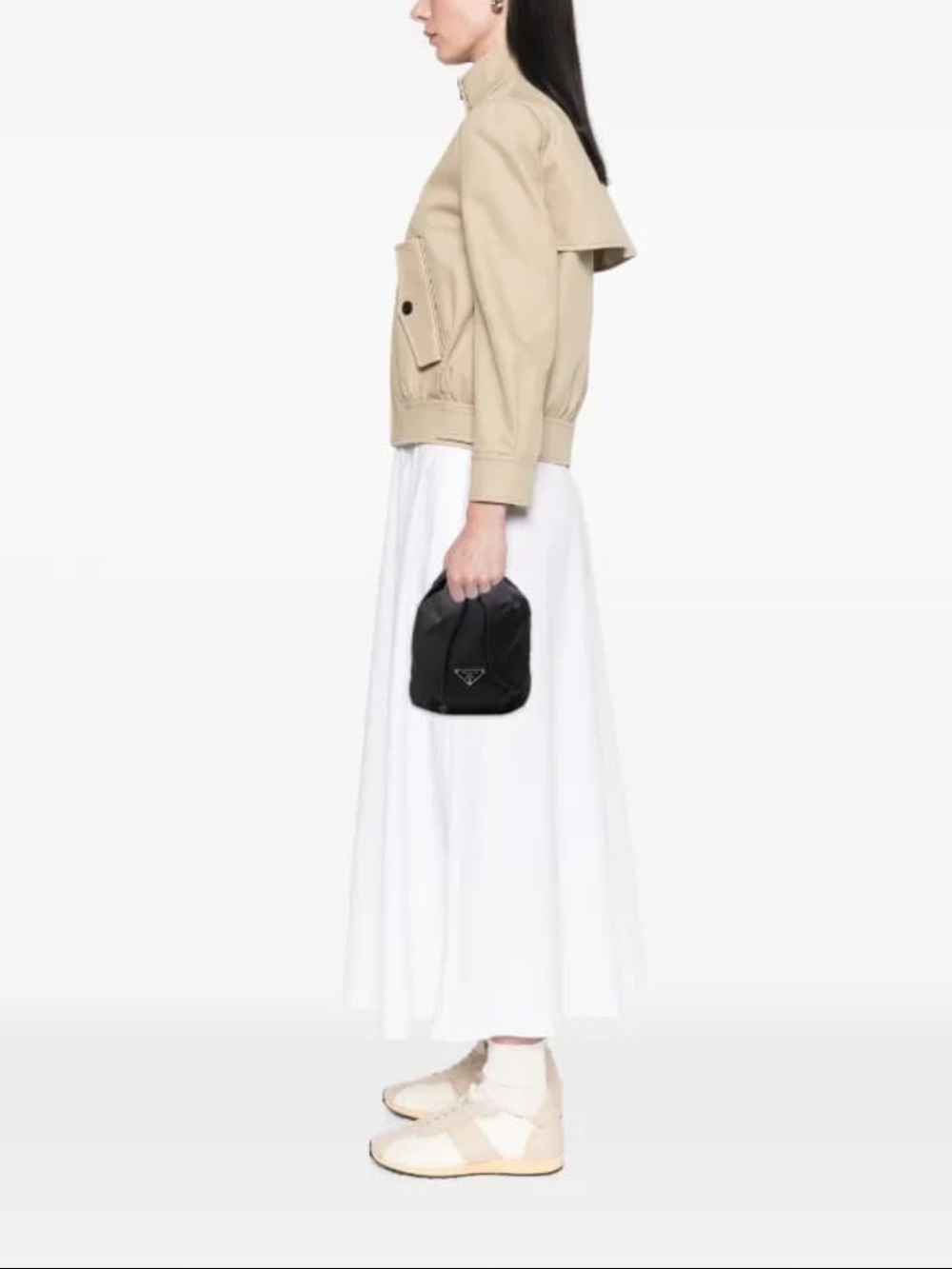 PRADA Vintage Vela Nylon Drawstring Bucket Bag